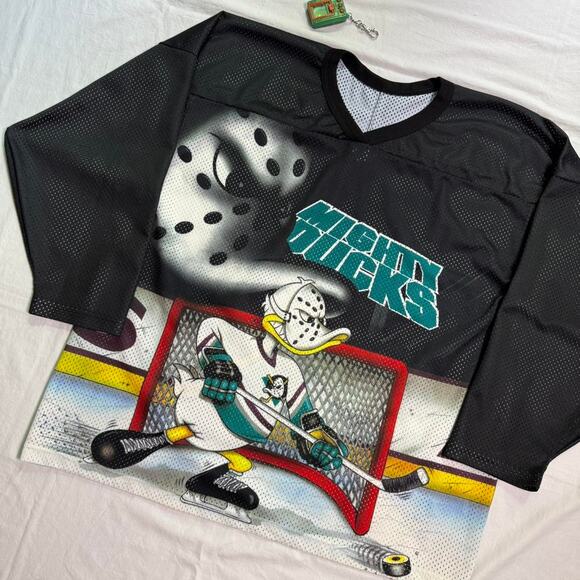 Vintage 90’s Mighty Ducks Disney / CCM Hockey Jersey - L - Picture 1 of 6